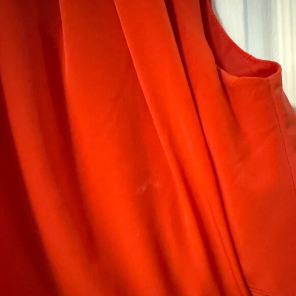 ⭐️$5, spend over $20 - H&M Red-Orange Ruffle Tiered Sleeveless Dress - Picture 4 of 14